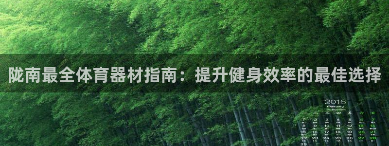 星欧娱乐平台量7O777：陇南最全体育器材指南：提升