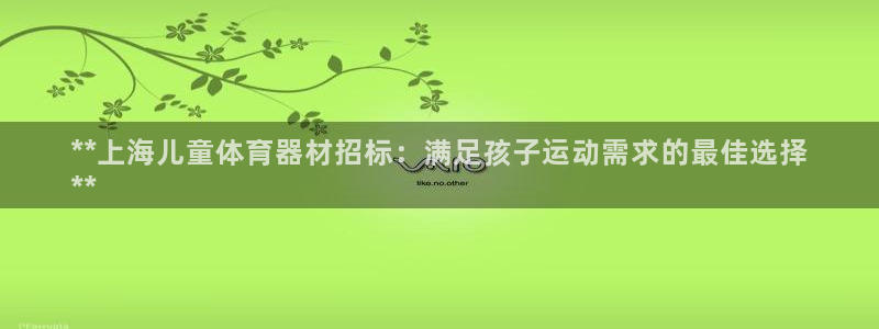 星欧娱乐属于什么档次的软件啊：**上海儿童体育器材招