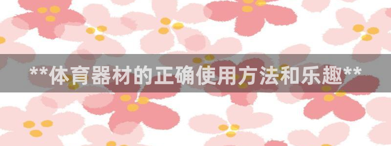 星欧娱乐测速软件下载：**体育器材的正确使用方法和乐