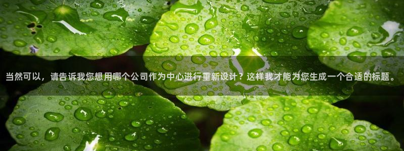 传奇星娱乐：当然可以，请告诉我您想用哪个公司作为中心